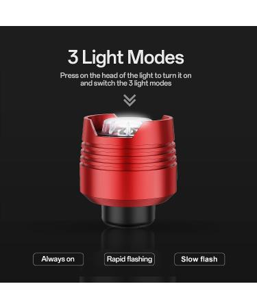 Aveland Headlights for Crocs 2pcs - Red Clip-on Flashlights for Crocs Shoes | Fun Charm Accessories for Kids & Adults - Buy Online on GoSupps.com