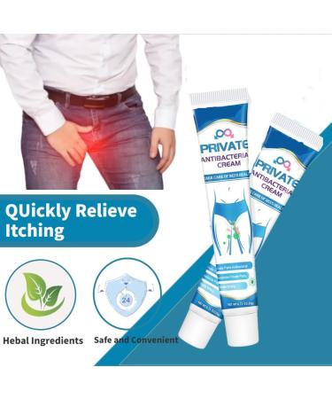 Private Antibacterial & Antifungal Itch Relief Cream for Men - Soothes Irritation, Redness & Soreness - 20g (3Pcs) - Buy Online on GoSupps.com