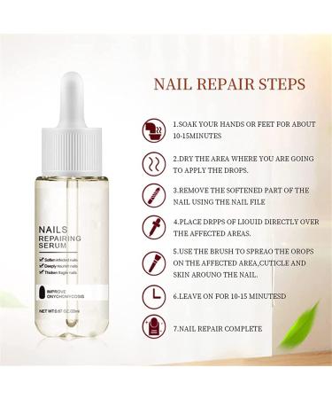 GFOUK 7 Days Nail Growth And Strengthening Serum Nail Growth And Strength Serum Nail Serum Repair Essence Nail Cuticle Oil Strengthener Stronger Nails In 1 Week Nail Strengthening Treatment (2PC) - Buy Online on GoSupps.com