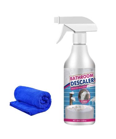 Bathroom Descaler Spray Jue Fish Bathroom Descaler Joe Fish Stubborn Stains Cleaner Bathroom Descaler Limescale Cleaner Shower for Toilet Bath Shower (1 Bottle)