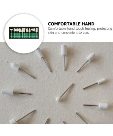 Lurrose 1Set nail polish manicure tools faux nails Nail sanding bits Sturdy grinding heads pedicure tools cleaning kit electric rotary polishing file Nail Beauty Tools Manicure File Bit - Buy Online on GoSupps.com