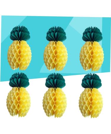 Alipis 6pcs Honeycomb Party Favors Paper Pineapple Decor Honeycomb Pineapple Party Decor Honeycomb Gift - Buy Online on GoSupps.com