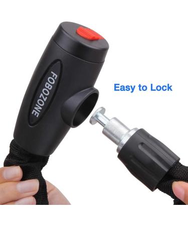 High-Security Motorcycle & Bicycle Chain Lock - 97cm x 9mm for Rollers Storage Doors & Lawn Equipment - Buy Online on GoSupps.com