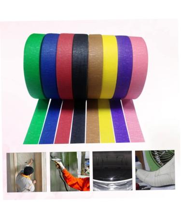 FOMIYES 12 Pcs Colored Duct Tape Strong Sticky Wrinkle Paper Round Grill Grate Tea Pot Strainer Replacement Masking Tape Colored Garage Door t Handle Child Crepe Paper Spray Paint - Buy Online on GoSupps.com