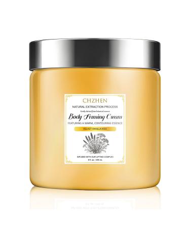 EdenEdges Champagne Lift Firming Body Cream with Pink Pepperslim - Hydrating Daily Moisturizer for Crepey Skin on Arms Legs & Belly - Nourishing Vanilla Body Lotion for Toned Skin & Elasticity - 8oz