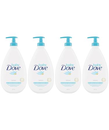 Baby Dove Sensitive Skin Care Hypoallergenic Lotion with Skin-natural Nutrients Rich Moisture Baby Lotion Free of Parabens Phthalates Dyes and Sulfates 591 ml (Pack of 4) 2364 ml (Pack of 4)