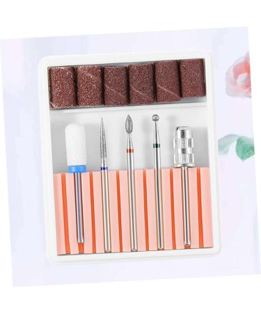 VINTORKY 1 Set nail drill tool nail bits electric nail file drill bits Nail File Bits nail drill bits for acrylic nail polish tools Cuticle Drill Bit nail drill heads manicure Grinding head 6.5x5.5cm Pink - Buy Online on GoSupps.com