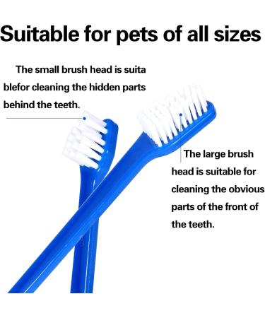 4 Pack Dog & Cat Toothbrush - Best Dental Care for Small Dogs & Cats | Anti-Plaque in Black Yellow Red Blue - Buy Online on GoSupps.com