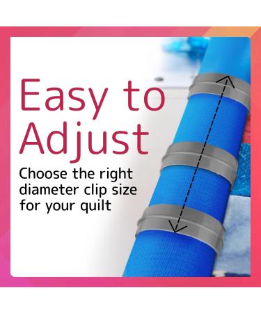 12 Pack Variety Quilt Rings - 2 3 4 Inch Diameter - Quilt Clips for Machine Quilting - Versatile Clamps for Free Motion - Quilting Creations Tool - Buy Online on GoSupps.com