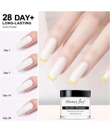 28g Acrylic Nail French Manicure Powder - Professional White HJ-NAP016 - Buy Online on GoSupps.com