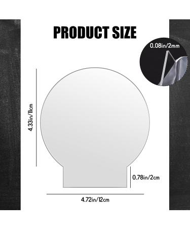 12 Pieces Clear Cast Acrylic Sheet 0.08 Inch Thick Panel Board for LED Light Base - Double Sided Protective Layer for Engraving DIY Craft Display (Round) - Buy Online on GoSupps.com