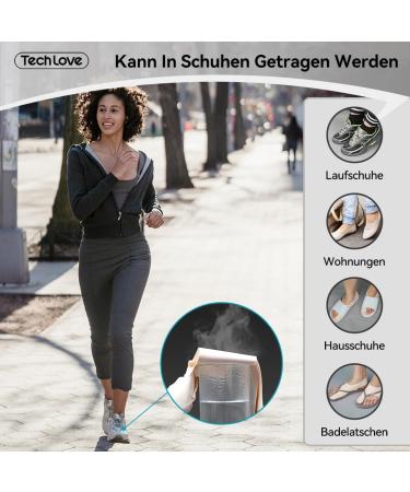 Tech Love Hallux Valgus Socks Women's Bunion Relief Toe Separator with Non-Slip Heel Strap | Size L | Yoga Fabric | International Shipping - Buy Online on GoSupps.com