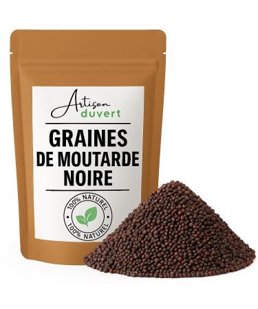 Graines de Moutarde Noire Moutarde Brune Enti re 100% Naturelle Pour Cuisine Pickles Moutarde l Ancienne et Condiments L Artisan du Vert (100g)