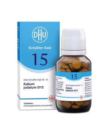 DHU Sch ßler-Salt No. 15 potassium iodatum D12-the mineral salt of the inner organs-the original-environmentally friendly in the medicinal glass 200 St. tablets