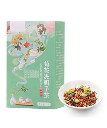 HYWHUYANG Tea Chrysanthemum Cassia Seed Tea Burdock Root Goji Berries Osmanthus Honeysuckle Herbal Tea Combination Pure Natural Health Tea (120g 6g x 20 Bags) For Modern People Friends