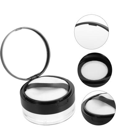 SOESFOUFU 6 Pcs Elastic Mesh Loose Powder Box Portable Powder Case Foundation Powder Puff DIY Abs Black - Buy Online on GoSupps.com