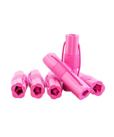 Hair Tools Lazy Woman Sleeping with Styling Water Ripple Big Wave Inside Buckle Does Not Hurt Hair Curling Cylinder Curling UiD590 (Hot Pink One Size) 1 count (Pack of 1) Hot Pink