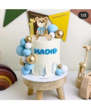33 PCS Blue Bear Cake Toppers for Baby Shower & Birthday Parties - Buy Online on GoSupps.com