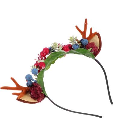 FRCOLOR Christmas Reindeer Antlers Headband Deer Antler Hair Band Cat Ears Hair Hoop Headpiece Party Favors - Buy Online on GoSupps.com
