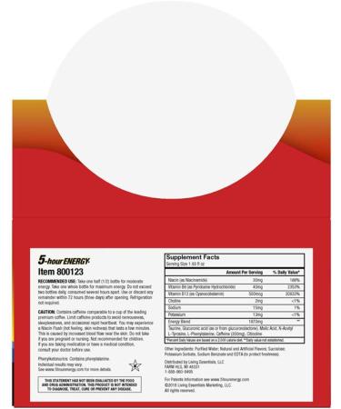 5-hour ENERGY Shot Regular Strength Pomegranate 1.93 Ounce 24 Count - Buy Online on GoSupps.com