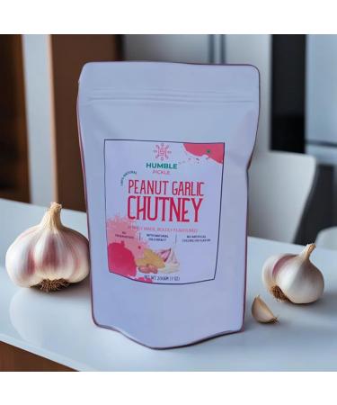 Humble Pickle's Peanut Garlic Chutney Creamy Nutty Flavour Perfect Meal Enhancer 200 Gm (Pack Of 1) - Buy Online on GoSupps.com