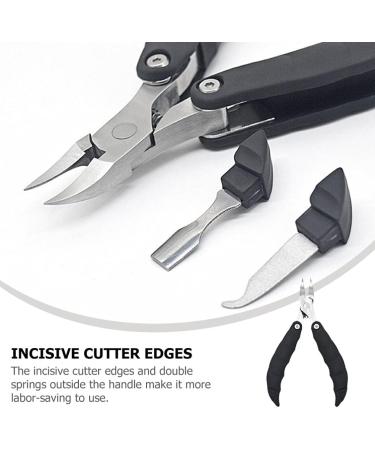 Beavorty 1Pc Folding hawk mouth pliers Toe Nail Clippers Adult Nail Clippers for Seniors Toenail Clippers for Thick Nails Ingrown Stainless steel Handle Rubber and Plastic Multifunction - Buy Online on GoSupps.com