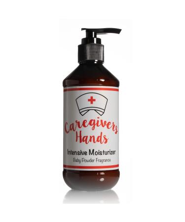 The Lotion Company Caregivers Hands Intensive Care Moisturizer Extremely dry skin hands feet cracked hands Baby Powder Fragrance 8 ounces