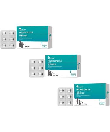 DEYROS 6 Capsules Pet Deworming Tablets for Dogs and Cats Internal Deworming (3pcs)
