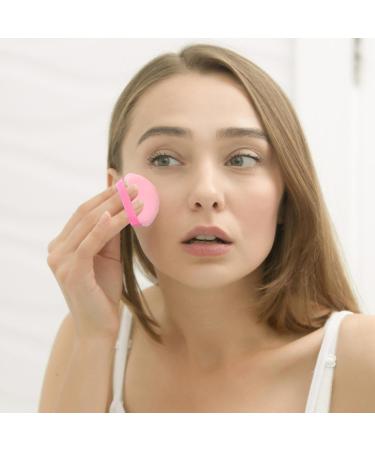 Make Up Sponge Set Triangle Makeup Powder Puff Face Sponge Powder Puff Washable Reusable Sponge Foundation Blending Beauty Sponge Makeup Powder Puff Wet Dry Make Up Tool pink - Buy Online on GoSupps.com