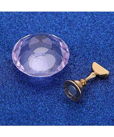 Sonew Nail Holder Nail Art Display Stand Crystal Alloy Nail Tips Stand Holders Magnetic Manicure Nails Salon Tool 3 Colors(Purple) - Buy Online on GoSupps.com