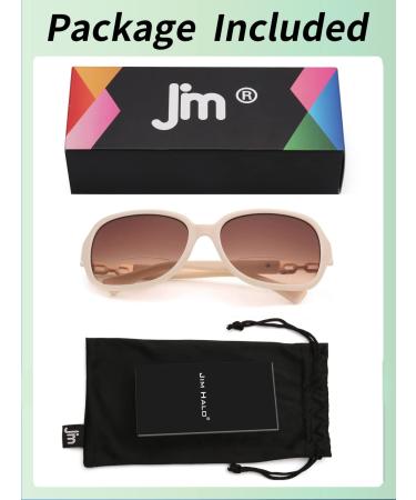 JM Classic Bifocal Reading Sunglasses for Women | Vintage Outdoor UV Protection Glasses | Beige 2.5x - Buy Online on GoSupps.com