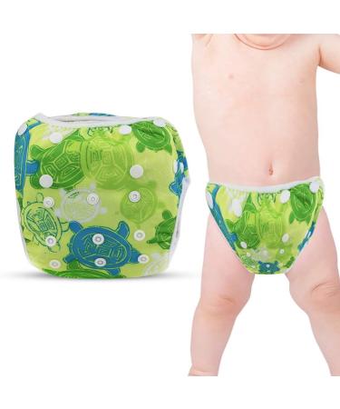Garosa Swim Diaper Baby Infant Snap Adjustable Waterproof Swimsuit Diaper Reusable Summer Swim Nappy Training Pants for Boys Girls Swimming Lessons Free Size(Tortoise) Diapers and Diapers - Buy Online on GoSupps.com