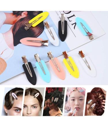 40-Piece BetterJonny Hair Clips Set - Wrinkle-Free Makeup Curl Clips for Stylish Hair - Black White Yellow Pink & Blue - Buy Online on GoSupps.com