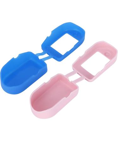 Ultimate Oximeter Covers - 2 Pack Portable Silicone Finger Tip Protection for Travel & Home - Blue & Pink - Buy Online on GoSupps.com