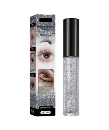 Glitter Mascara, Glitter Diamond Mascara, Broken Drill Shiny Mascara, Long Lasting Waterproof, Volume and Length Color Mascara, Anti-smudge, Diamond Mascara, Women's Makeup Gift (1PC, 8ml)