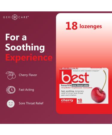 Geri-Tussin Liquid 16 Oz Guaifenesin 100 mg & Sore Throat Relief Lozenges 18 Count Bundle Chest Congestion Expectorant with Benzocaine 15 mg Menthol 3.6 mg Fast Soothing Throat Relief Cold & Flu - Buy Online on GoSupps.com