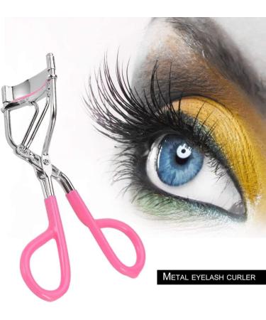 UKD Girls Women Metal and Silicone Cushion Ring High Level Eyelash Curling Curler Beauty Eyelash Curlers for Lady - Buy Online on GoSupps.com