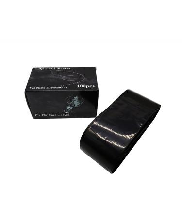 HuoHuo 100PCS Disposable Clip Cord Sleeves - Black Hygiene Covers for Machine Bags - Buy Online on GoSupps.com
