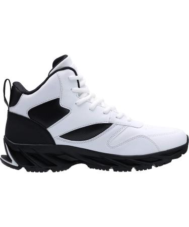 Joomra Men's Stylish High Top Athletic-Inspired Sneakers - Size 12 - White - Buy Online on GoSupps.com