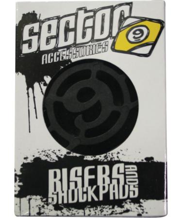 Sector 9 S Flat 1/2" Single Set Skateboard Risers