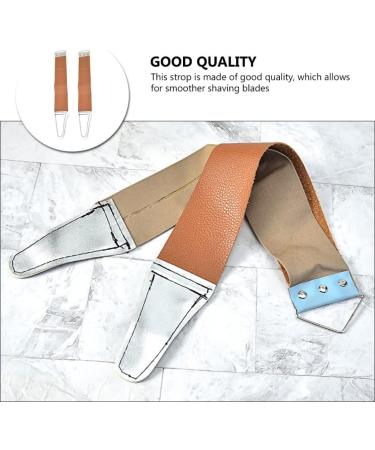 Lurrose 2-Pack Leather Hairdressing Straps | Sharp Razor Blade & Double-Sided Synthetic Leather | Antique-Inspired Shaving Foam Accessories | International Shipping Available - Buy Online on GoSupps.com