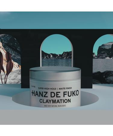 Hanz de Fuko Claymation 2 oz: Premium Matte Finish Hair Styling Clay for Men - Cruelty-Free - Buy Online on GoSupps.com