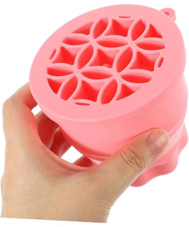 STOBAZA Retractable Silicone Scrub Cup Drying Rack Eyeshadow Brush Cleaner Bowl Cosmetic Brush Cleaner Cosmetic Brush Cleaning Tool Brush Clean Bowl Silica Gel Makeup Brush Scrubber Pink 9.20X9.20X8.60CM Pink - Buy Online on GoSupps.com