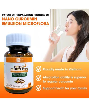 OIC NEW Nano Curcumin - 30 Capsules - Nano Technology Increases Absorption Up to 99.9%, Promotes Digestive System, Relieves Gastric and Beautifies The Skin - Buy Online on GoSupps.com