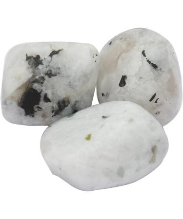 Rainbow Moonstone Tumbled Stones - 5 Piece Healing Crystals Set for Beginners - Buy Online on GoSupps.com