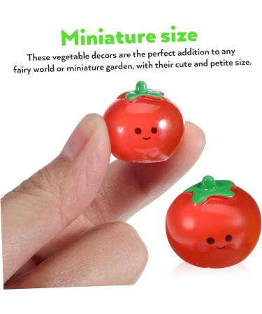 OFFSCH 8 Pcs Little Vegetable Doll Bell Peppers Sweet Peppers Broccoli Statue Cartoons Garlic Bonsai Artificial Vegetables for Decor Fairy Decor Mini Food Fake Vegetables Pumpkin Resin - Buy Online on GoSupps.com