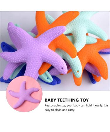 Healifty Silicone Baby Teether Toy - BPA Free Teething Toy for Babies 0-6 Months - Hand Pacifier for Sucking Needs  Sore Gums 2pcs Purple 2pcs - Buy Online on GoSupps.com