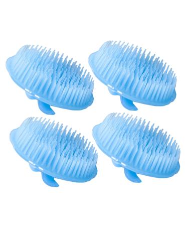 Soesfoufu 4 pieces massage shampoo brush hair care scalp massager hair scalp massager shampoo brush hair crawler scalp dandruff headwear to