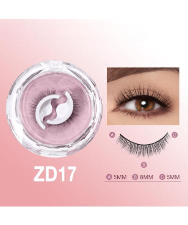 Self Adhesive Eyelashes - No Glue Needed Reusable & Easy to Use | 34 Natural Makeup Styles (ZD-17 - Buy Online on GoSupps.com