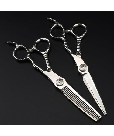Hair Cutting Scissors 6 Inch Professional JP 440c Steel Silver Cut Hair Scissors Haircut Thinning Barber Hair Cutting Shears Hairdressing Scissors Set - Buy Online on GoSupps.com